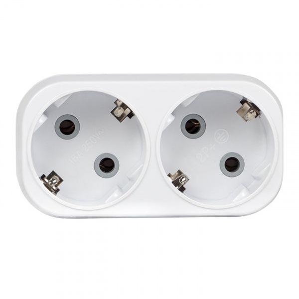 EKF PROxima Разветвитель 2 гн. с/з плоский 16А 250B