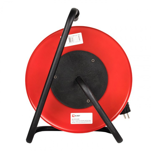 EKF PROxima Удлинитель на катушке "Гефест 2.0" 4 гнезда 20м с заземлением и предохранителем КГ 3*2,5 16А/3,5кВт IP44