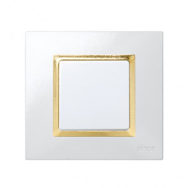 Simon 27 Play Золотая Вставка декоративная для рамок с вырезом под декор