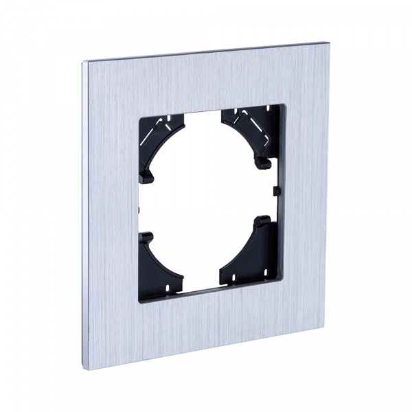 Рамка 1-постовая, серебро Kollinger Reflex AL RA1SR