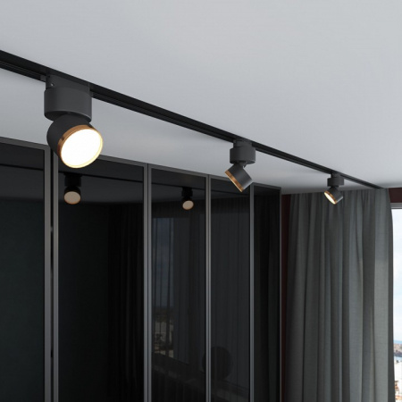 Светильник светодиодный Impact чёрный матовый/золото 10W 4200K однофазный 85514/01 Elektrostandard Impact a062873