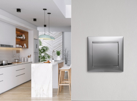 Legrand Valena Алюминий Выключатель 1-клавишный