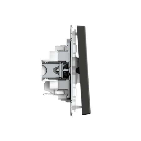 Systeme Electric ArtGallery Базальт Выключатель 1-клавишный с подсветкой, 10АХ, механизм, быстрозажим. клем.