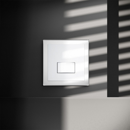 Датчик движения встраиваемый VOLTUM S70, (белый глянцевый)