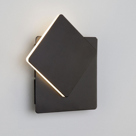 Настенный светодиодный светильник Screw LED 40136/1 черный Elektrostandard Screw a055775