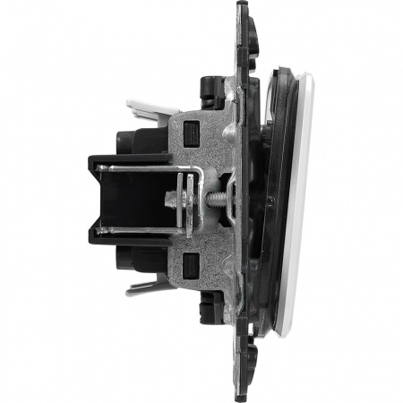 Legrand Valena ALLURE DIY Бел Переключатель 2-клавишный с подсветкой 10А 250В