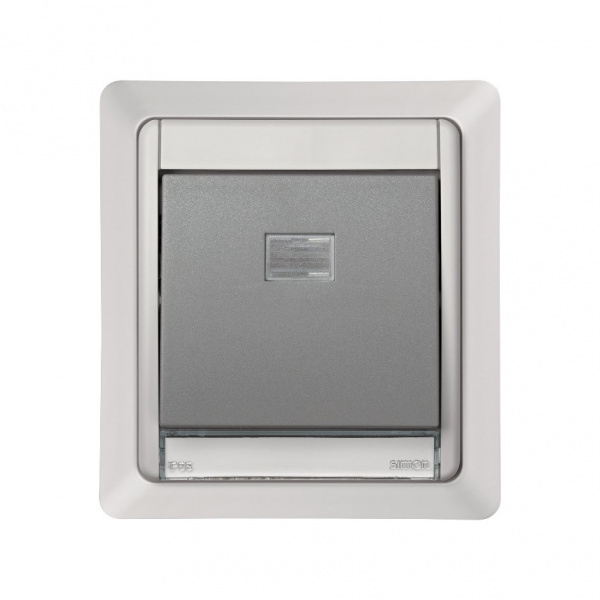 Simon 44 Aqua Серая Рамка 1-ая, скрытая проводка