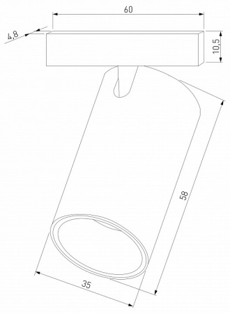 Mini Magnetic Трековый светильник 5W 3000K (черный) 85158/01 Elektrostandard Mini Magnetic a065645