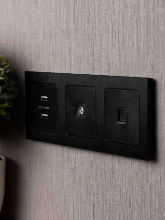 EKF PROxima Стокгольм Черный Металл Рамка 3-ая