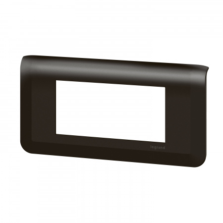 Legrand Mosaiс Рамка - Программа Mosaic - 4 модуля - матовая черная