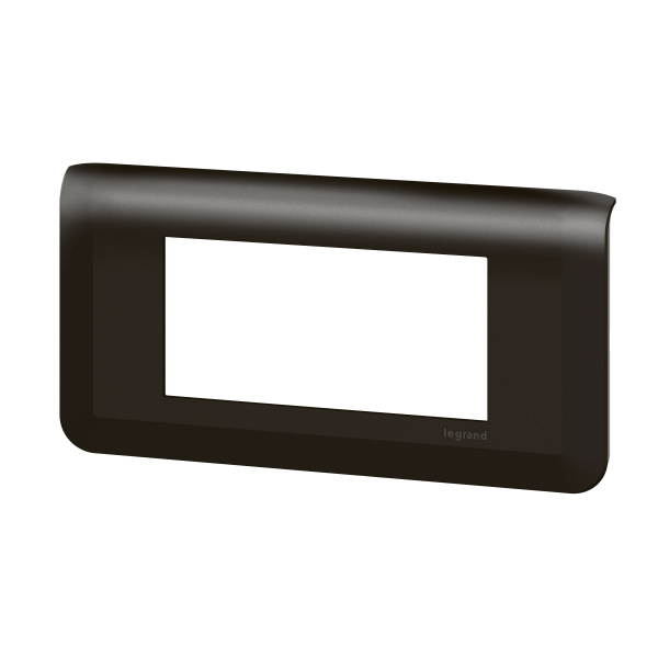 Legrand Mosaiс Рамка - Программа Mosaic - 4 модуля - матовая черная