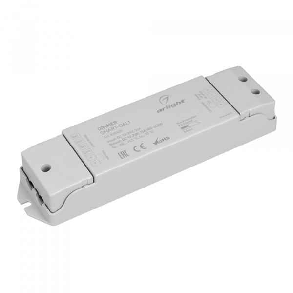 Arlight Диммер SMART-DALI (12-24V, 1x15A) (IP20 Пластик, 5 лет)