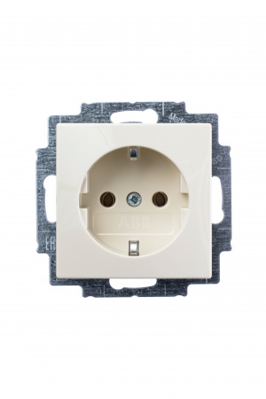 ABB BJB Basic 55 Беж Розетка с/з