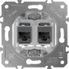 Donel Механизм розетки RJ45 + RJ45 (двойная) cat.6/ClassE-8/8, серия DB, DO16600