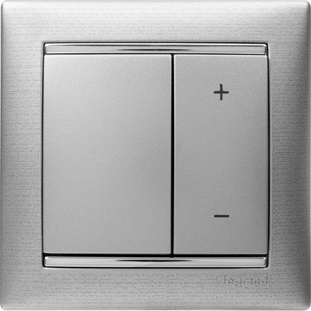 Legrand Valena Алюминий Светорегулятор нажимной 40-600W для л/н и обмоточных т-ров