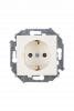 Simon 15 Бежевая Розетка с/з, со шторками, 16А, 250В, винт.зажим