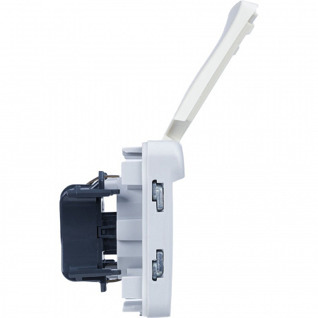 Legrand Plexo Белый Мех Розетка с/з с крышкой, винтовой зажим IP55