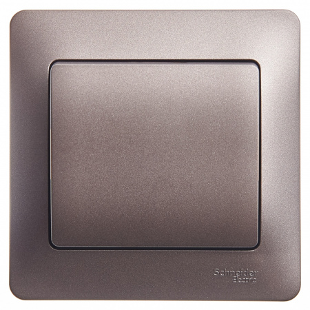 SE Glossa Графит Выключатель 1-клавишный сх.1, 10AX (в сборе)