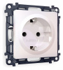 Комплект механизма электрической розетки ALFA MA207010 Жемчуг с заземлением со шторками 2P+E 16A-250V QUANT