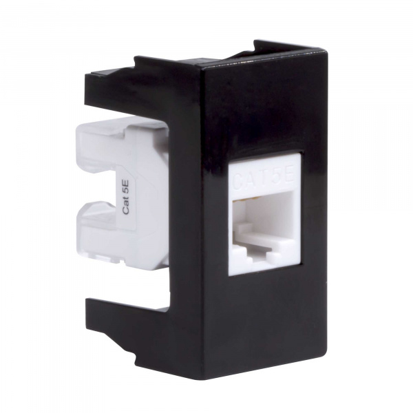 DKC Розетка RJ-45 кат.5E,Viva,1 мод.,черн