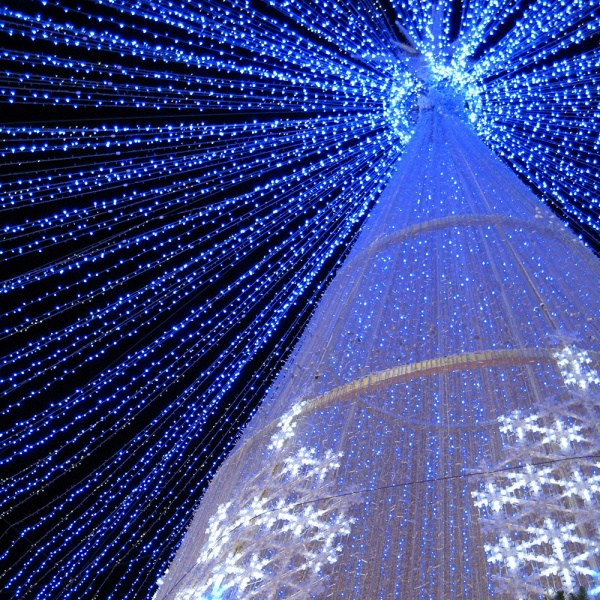 Arlight Светодиодная гирлянда ARD-STRING-CLASSIC-10000-WHITE-100LED-FLASH BLUE (230V, 7W) (Ardecoled, IP65)