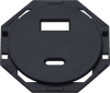 Donel Лицевая панель для USB зарядного устройства A+C, черный, серия N96 Superfine, DTPLA28628