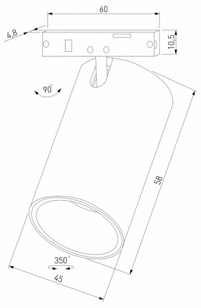 Mini Magnetic Трековый светильник 9W 3000K (латунь/черный) 85204/01 Elektrostandard Mini Magnetic a067276 Mini Magnetic Трековый светильник 9W 3000K (латунь/черный) 85204/01 Elektrostandard Mini Magnetic a067276