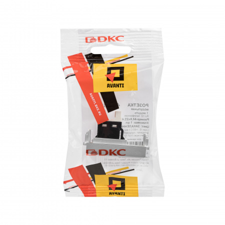 DKC Avanti Закаленная сталь телефонная розетка RJ-12 1модуля