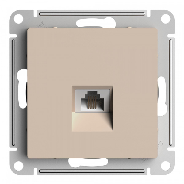 SE AtlasDesign Песочный Розетка телефонная RJ11, механизм