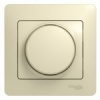 SE Glossa Беж Светорегулятор (диммер) поворотный, 300Вт (в сборе с рамкой)