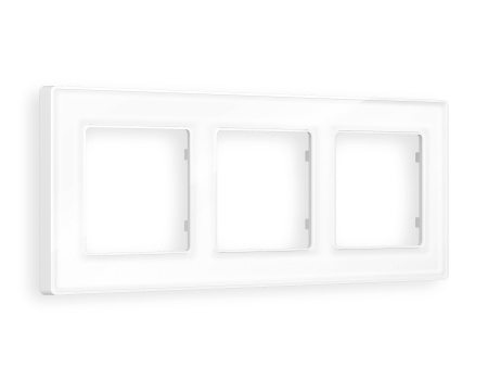 Рамка ALFA Arctic (Белый Стекло органическое) 3-ая AF580103