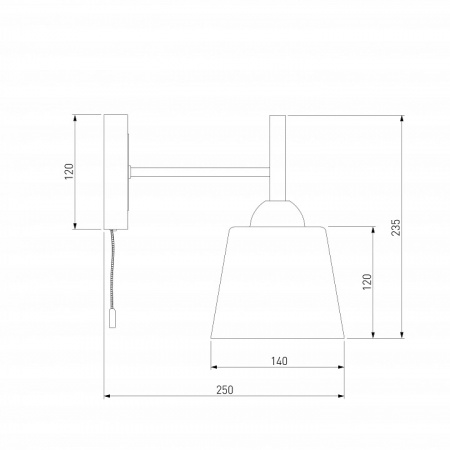 Бра со стеклянным плафоном 70085/1 белый Eurosvet Fresco