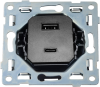 Donel Механизм USB зарядного устройства 20вт, 3100мА, тип A+С, серия N96 Collect, DTM20400