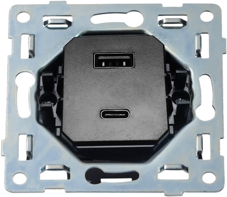 Donel Механизм USB зарядного устройства 20вт, 3100мА, тип A+С, серия N96 Collect, DTM20400
