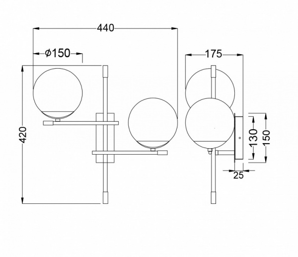 Настенный светильник (бра) MOD048WL-02G Maytoni Nostalgia Настенный светильник (бра) MOD048WL-02G Maytoni Nostalgia