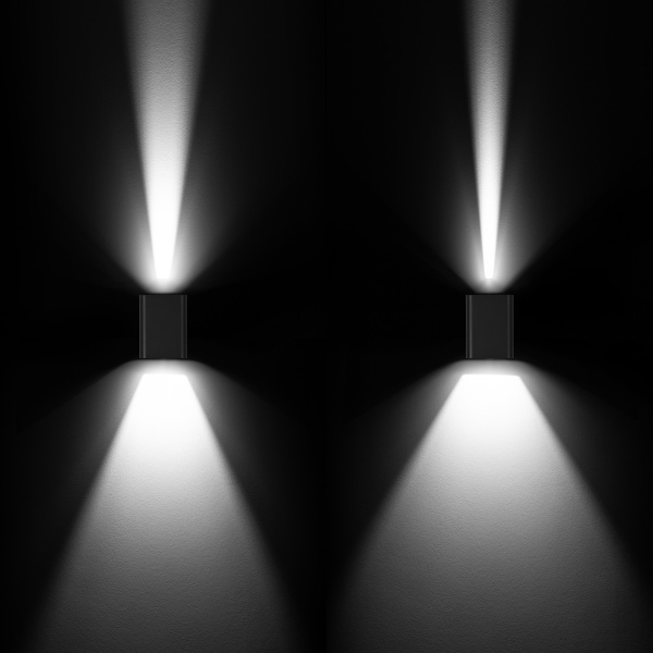 Светильник LGD-WALL-VARIO-S104x129-2x6W Warm2700 (GR, 1-80 deg) (Arlight, IP54 Металл, 3 года)