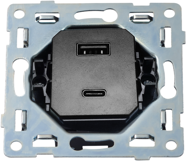 Donel Механизм USB зарядного устройства 20вт, 3100мА, тип A+С, серия N96 Collect, DTM20400