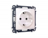 Комплект механизма электрической розетки ALFA MA207010 Жемчуг с заземлением со шторками 2P+E 16A-250V QUANT