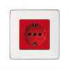 Simon 82 Красный Накладка розетки 1-ая с/з