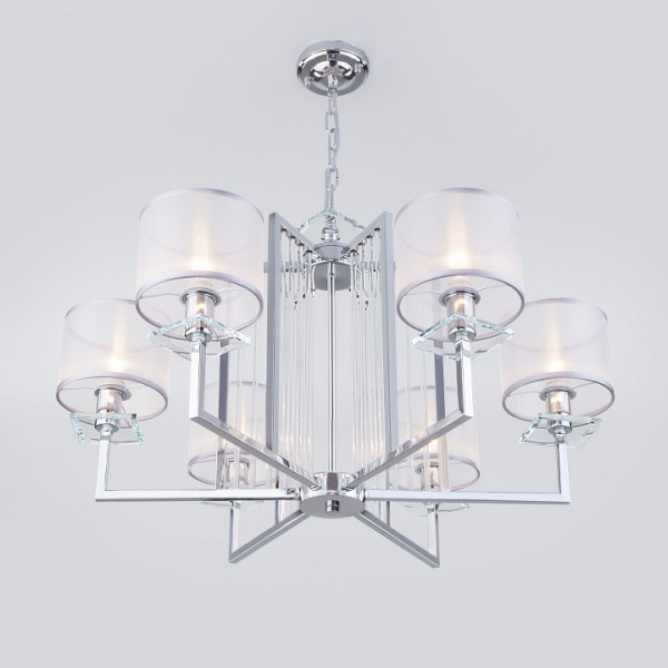 Умный подвесной светильник 60123/6 хром Eurosvet Fargo