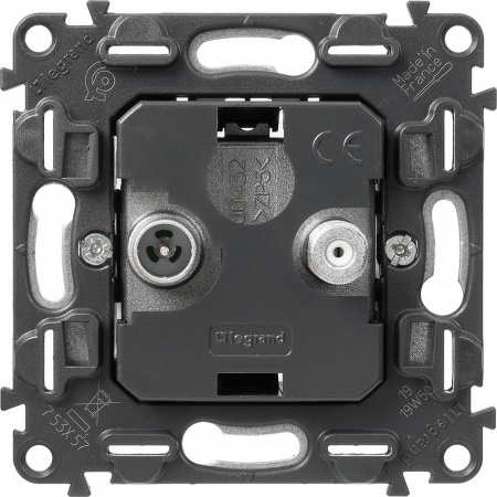 Legrand Valena Мех IN'MATIC Розетка TV-SAT "звезда" (5-862МГц/950-2400 МГц)