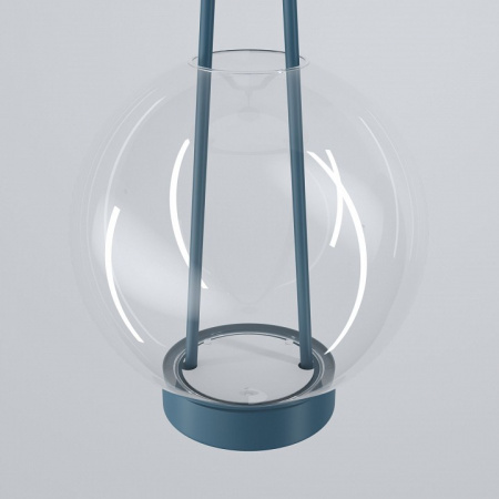 Подвесной светодиодный светильник со стеклянным плафоном 50267/1 LED синий Eurosvet Frasco