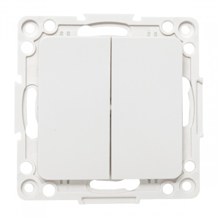 EKF PROxima Стокгольм Белый Выключатель проходной 2-кл, 10А, винт.клеммы