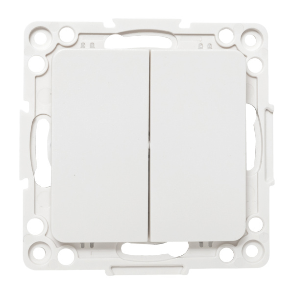 EKF PROxima Стокгольм Белый Выключатель проходной 2-кл, 10А, винт.клеммы