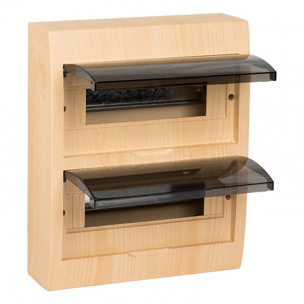 EKF PROxima Щит распределительный навесной ЩРН-П-24 светлое дерево IP41