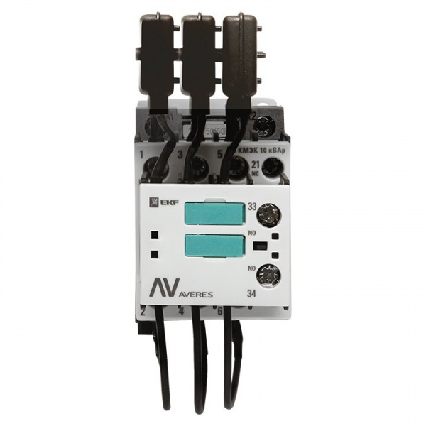 EKF Averes Контактор для конденсатора КМЭК 10 кВАр 230В 1NО+1NC