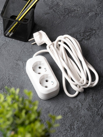 EKF PROxima Удлинитель "Эксперт" 2 гнезда 5 метров 16А/3,5кВт с заземлением ПВС 3х1