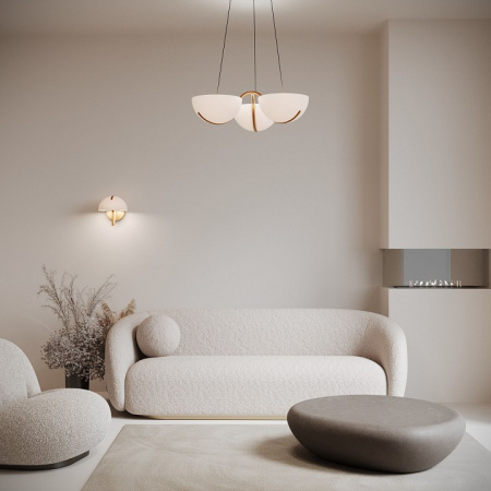 Подвесной светодиодный светильник 50083/3 LED золото Eurosvet Emisfero