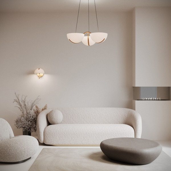 Подвесной светодиодный светильник 50083/3 LED золото Eurosvet Emisfero