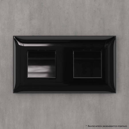 DKC Avanti Черный квадрат Рамка 4 модуля